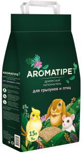 Древесный наполнитель "Aromatipet" 15л ― ZooPride - интернет-магазин кормов для животных Гатчинского комбикормового завода
